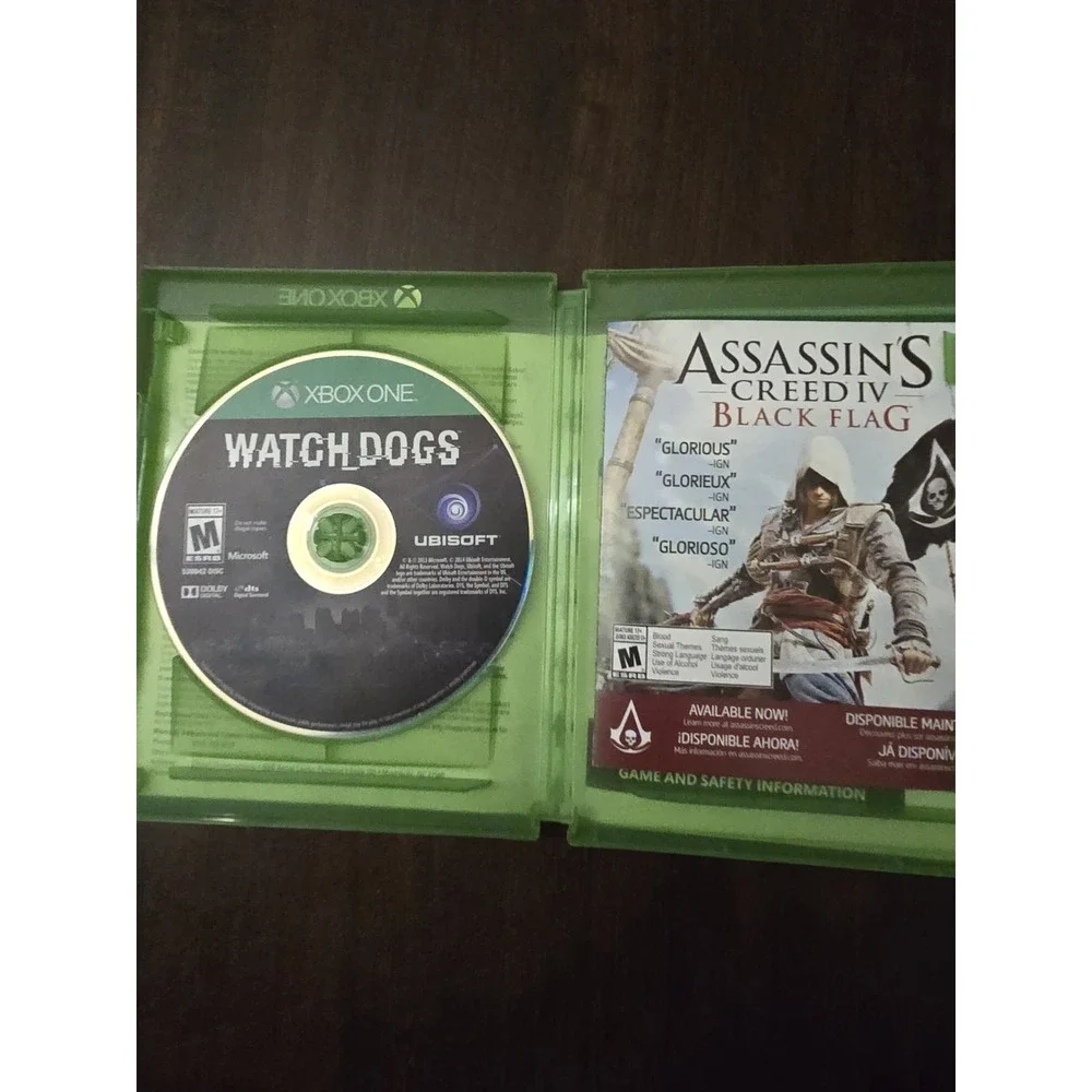 XBOX ONE WATCH DOGS GAME DISC ACTION AND ADVENTURE